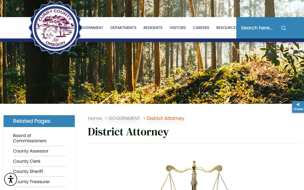 Curry County criminal court records District Attorney page