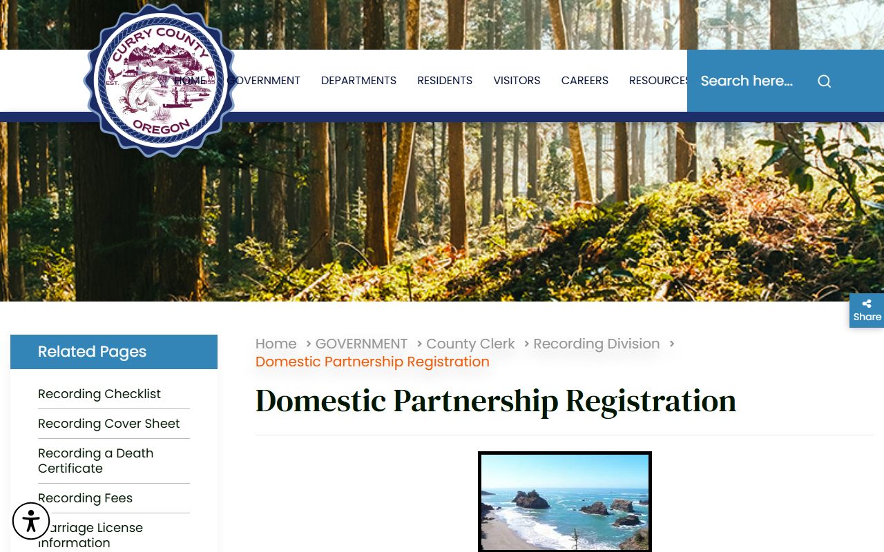 Curry County marriage records domestic partnership registration