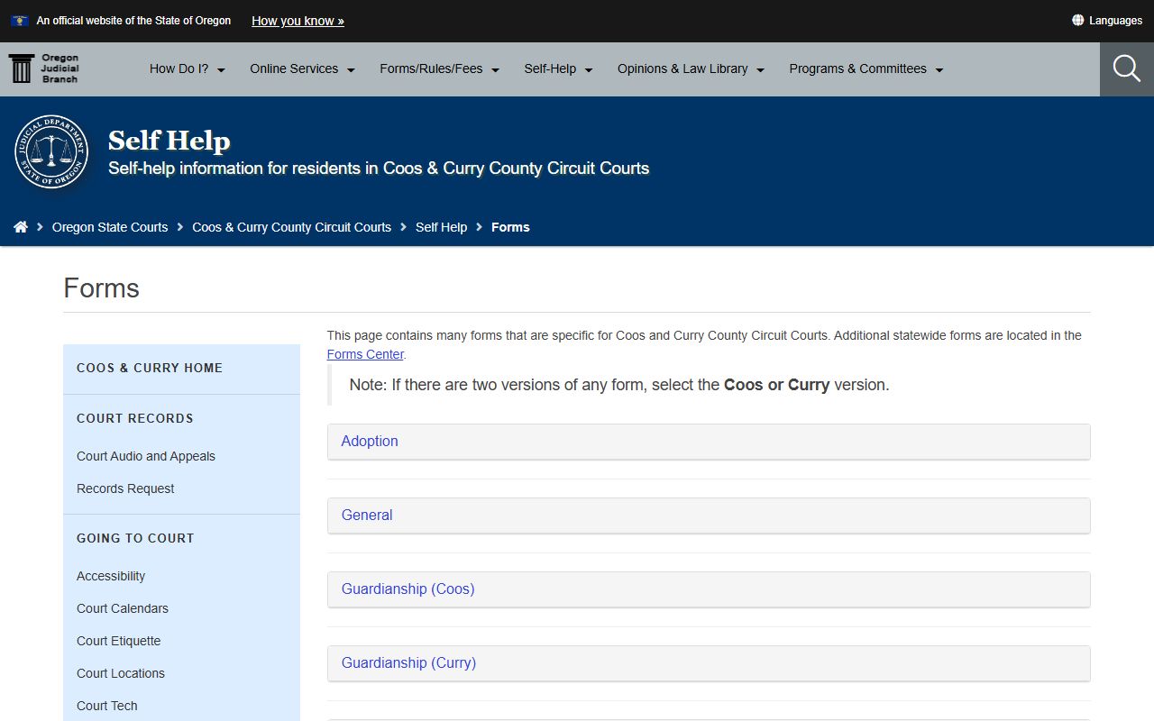 Curry County probate records local court forms